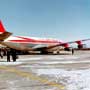Dicembre 1961 Aeroporto di Halifax<br>Boeing 707 Air India sulla pista ghiacciata