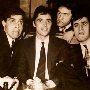 1965 Parigi Dino Cassio Gerry Bruno e Aldo Maccione con Sacha Distel