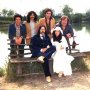 1976 Gerry Bruno con Saverio, Willy Gianniberti, Francesco e<br> Alvaro Fella fresco sposo di Radio Stramilano