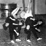 Torino 1957 - Sala Gardoncini con Beppe Setteducati, Carmen e Anna Pavesio