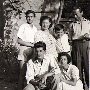 Torino anni 40 - La famiglia Bruno.<br>Da snx in alto Cesare, la mamma, Ettore ''Gerry'', il padrino Aldo, Enzo e Luisa