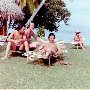 Tahiti 1973 - Gerry Bruno, Aldo Frank e Sacha Distel a casa Breaud