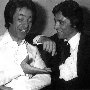 Parigi 1973 - Gerry Bruno e Sacha Distel, back stage Olympia